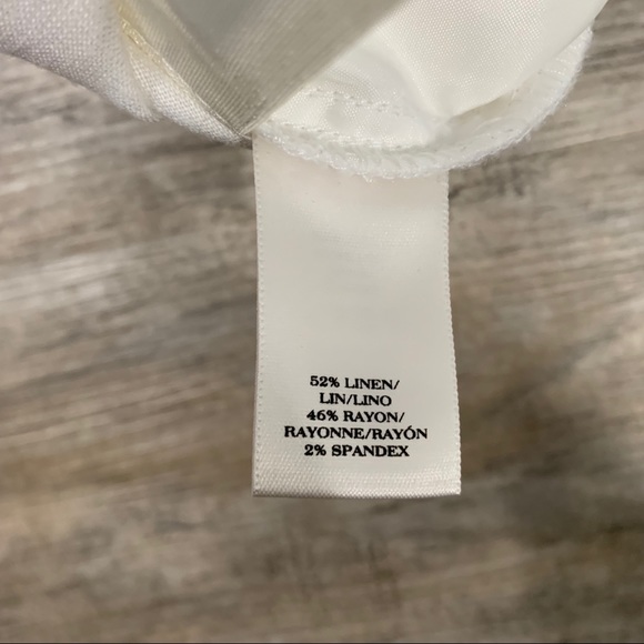 🆕 NWT Ann Taylor Linen Blend Ruched Pocket Skirt - Picture 5 of 5